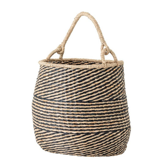 Panier en fibre naturelle avec jolie anse Ø38cm