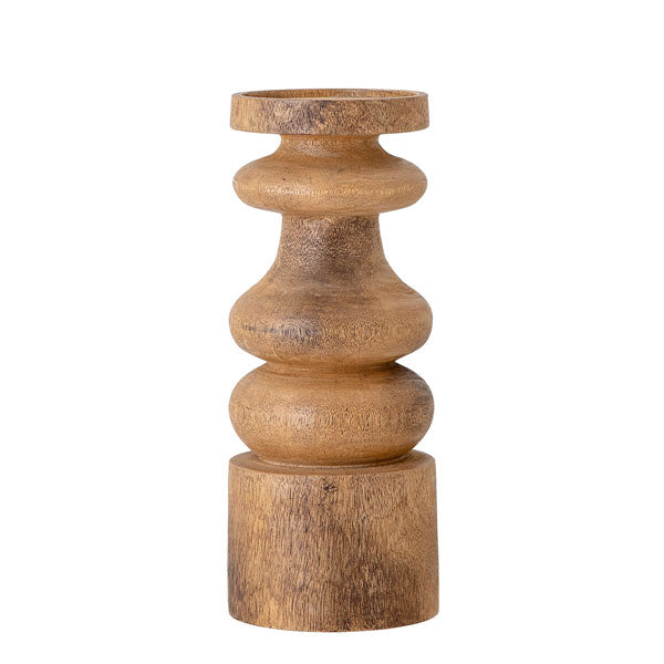 Bougeoir en bois de manguier H30cm