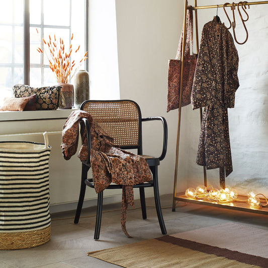 Tapis en coton tissé à la main cognac 120x180cm