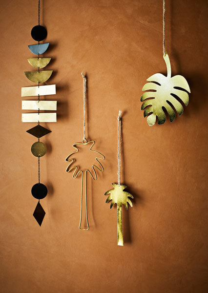 Suspension palmier doré