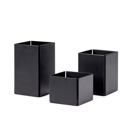 Photophore noir / pot à crayon PM