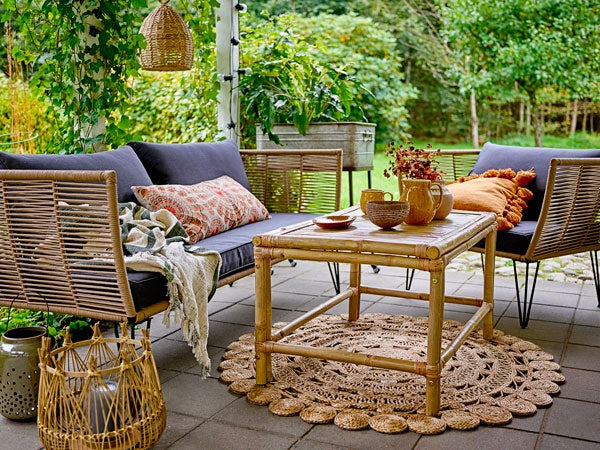 Coussin terracota 100% coton 45x45cm