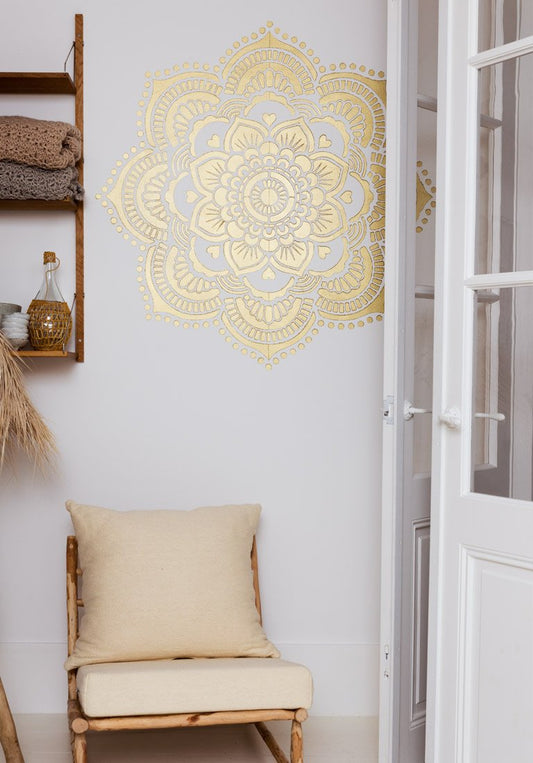 Pochoir mandala rosace moyen modèle 116x116cm