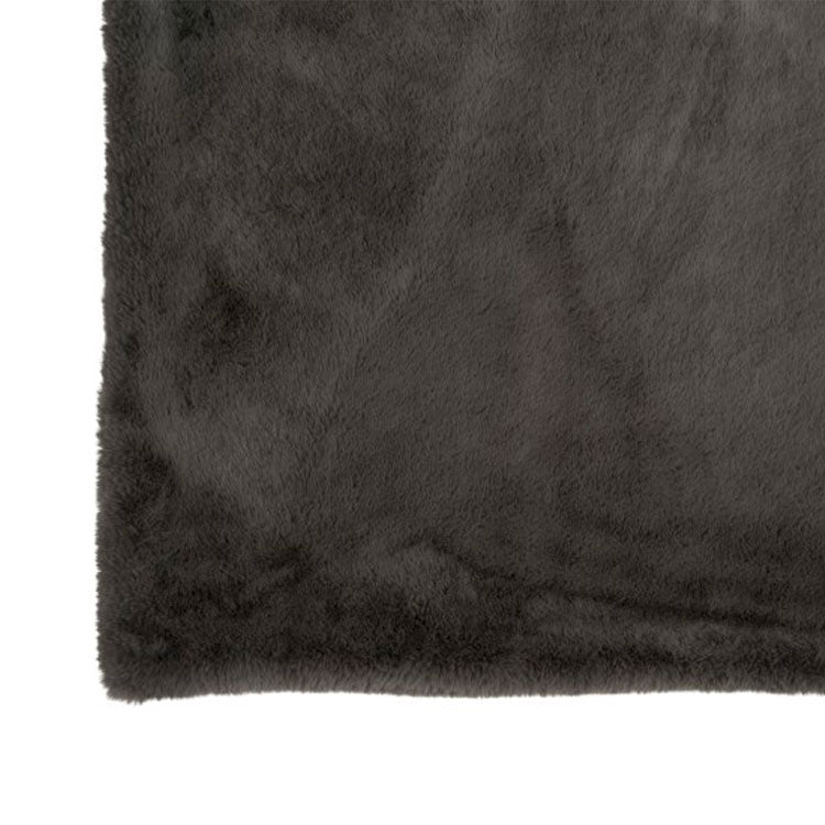 Plaid épais tout doux gris foncé 130x180cm