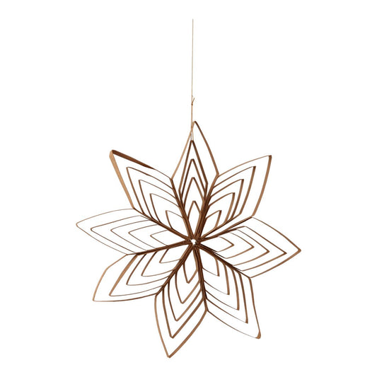 Etoile en papier kraft