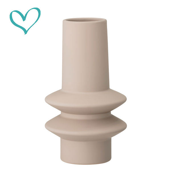 Vase nature gris/beige