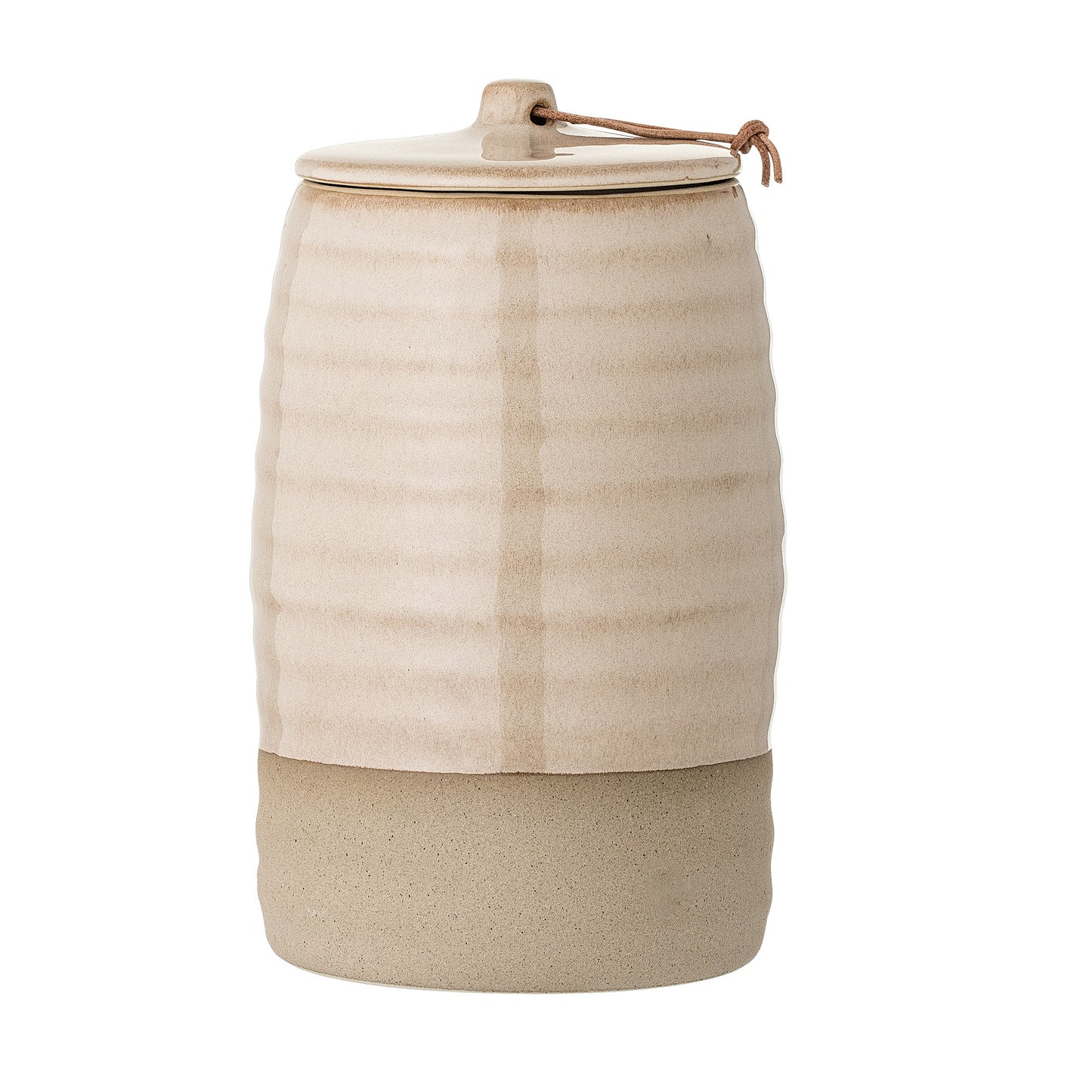 Pot en grés beige rosé