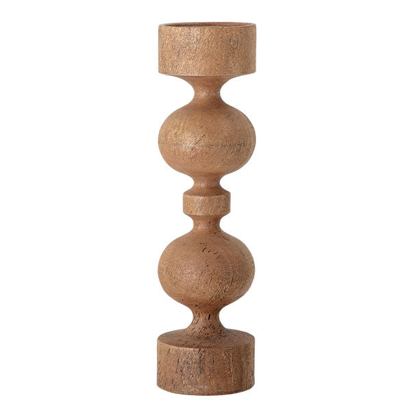 Grand bougeoir en bois de manguier H46cm