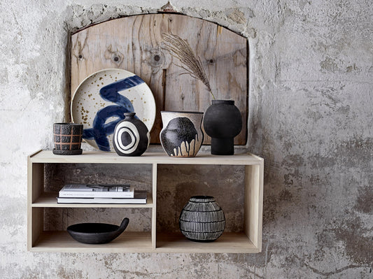 Vase noir & blanc graphique