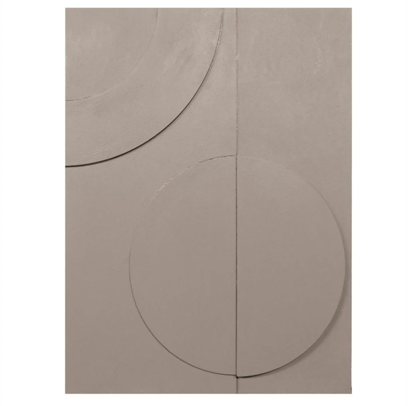 Tableau 3D York Terre / Gris 60x80cm