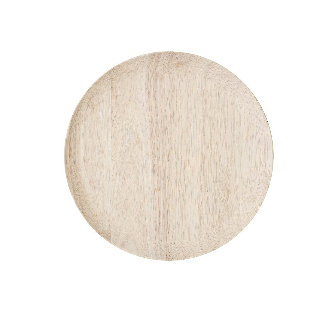 Assiette Nolia Nature Bois D'Hévéa Ø30cm