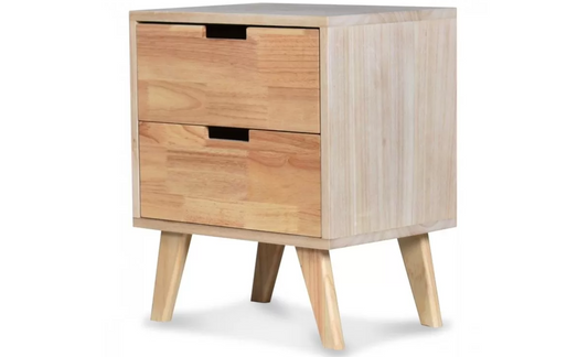 Table de chevet en bois naturel