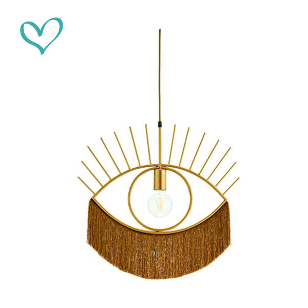 Grande lampe à frange L:52 cm