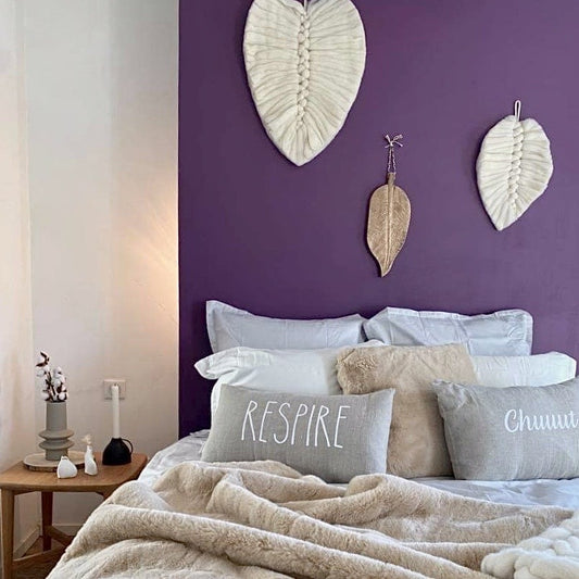 Feuille artisanale 100% laine grand modèle (47x65cm)