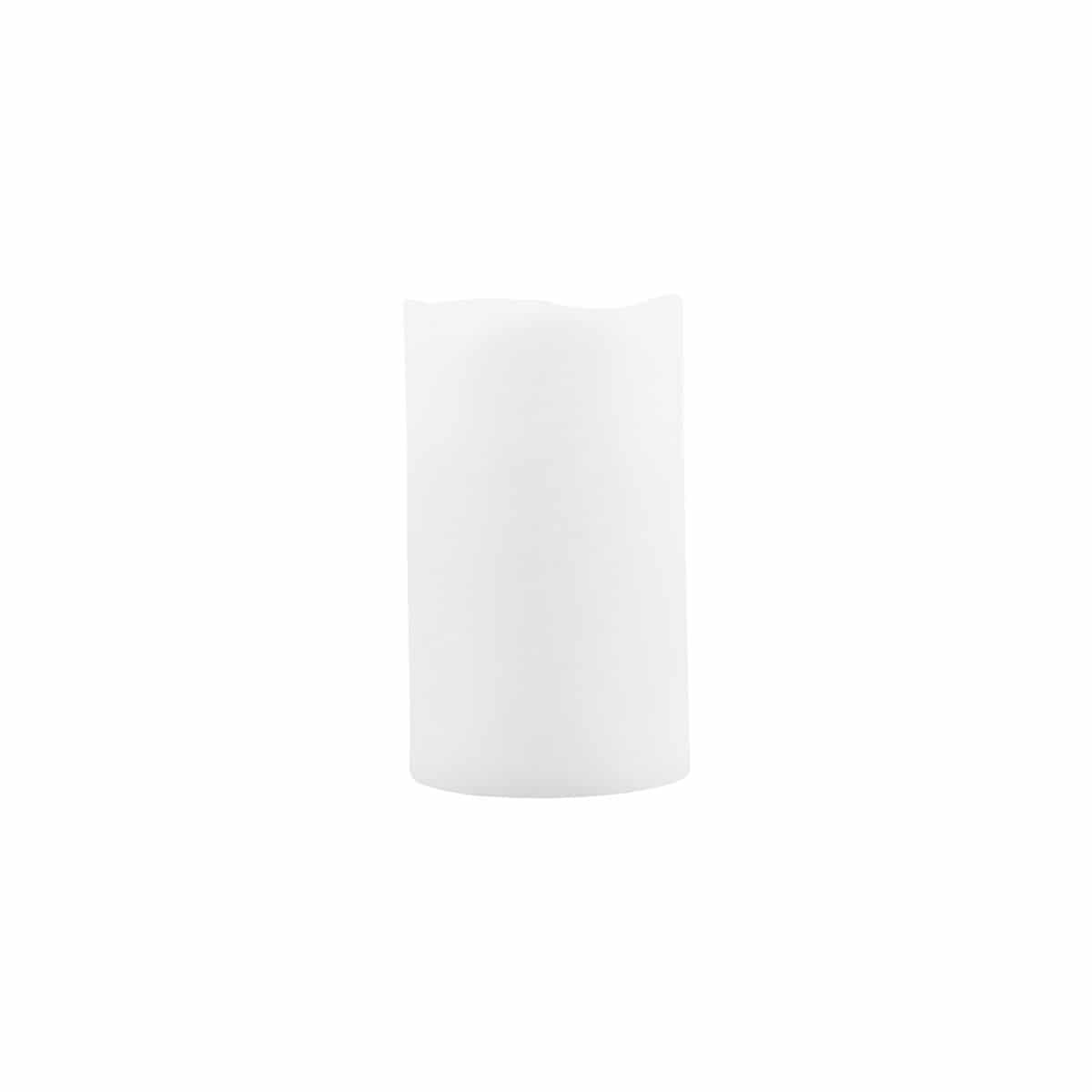 Bougie led blanche H10cm, Ø7cm