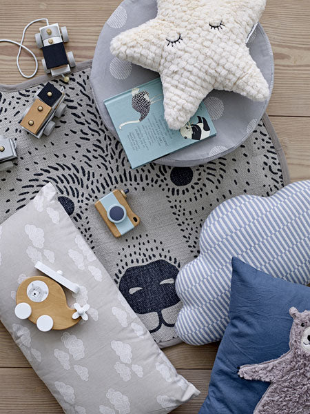 Coussin étoile blanc