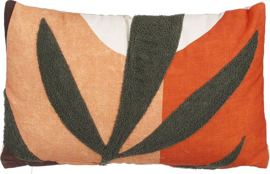 Coussin Martine vert terracotta