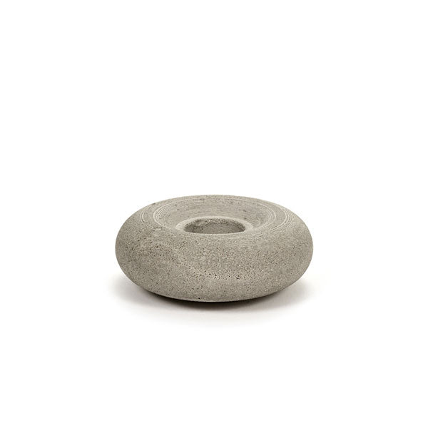 Bougeoir Brick gris béton