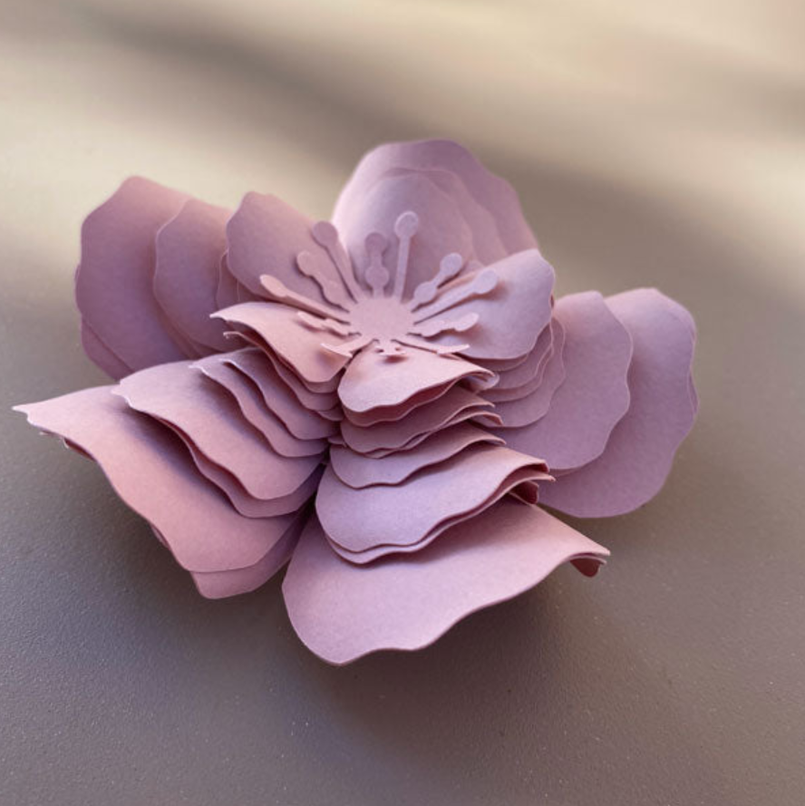 Lot de 5 fleurs, design paper maker français