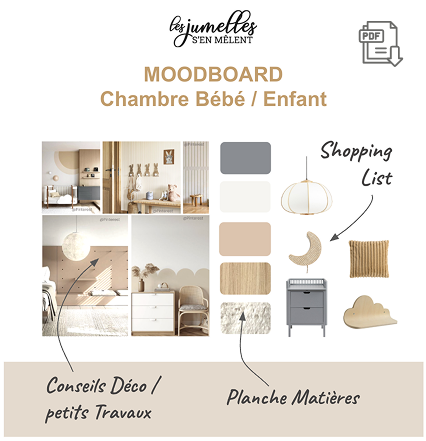 Idées déco chambre bébé - Moodboard & Shopping list - Petit Ange