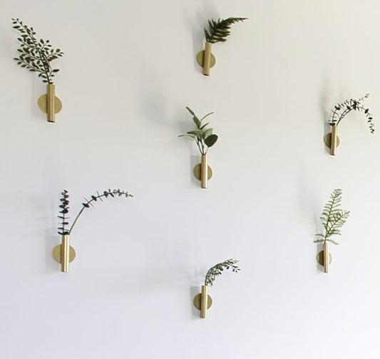 Soliflore doré autocollant