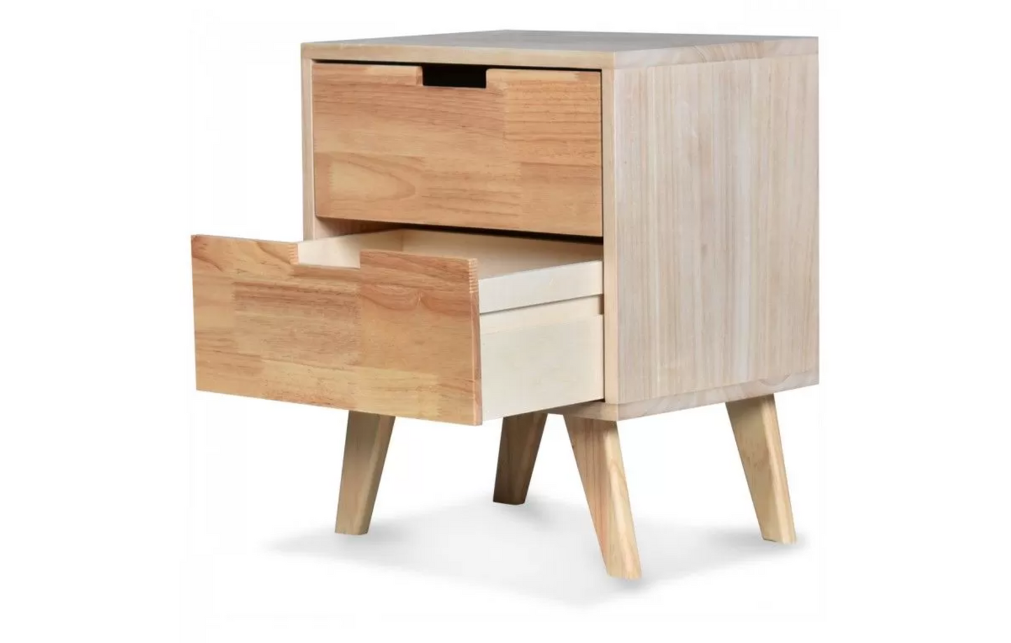 Table de chevet en bois naturel