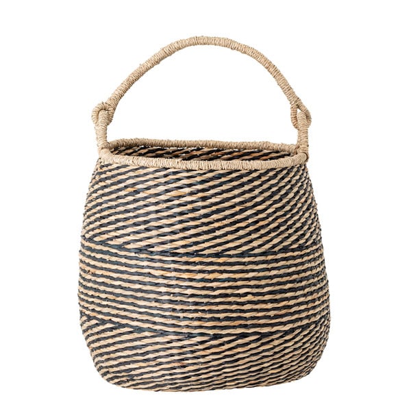 Panier en fibre naturelle avec jolie anse Ø38cm