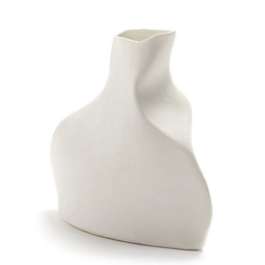 Vase Fleur porcelaine blanc S
