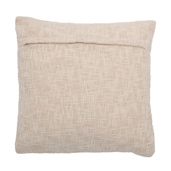 Coussin nature broderie moderne 100% coton 45 x 45cm