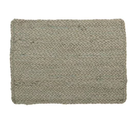 Set de table tressé en jute vert – Fabrication artisanale