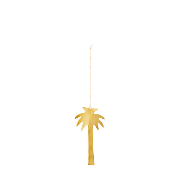 Suspension palmier doré