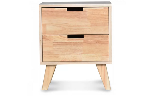 Table de chevet en bois naturel